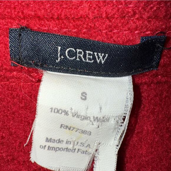 J. Crew Women's 100% Virgin Wool Blazer Jacket Red Size Small - Picture 4 of 6
